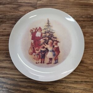 Jasco Memories Of Santa 24K Gold Edged Plate